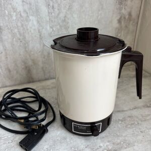 Vintage JCPenney, Instant Hot Pot 6 cups Electric kettle, mid-century modern EUC
